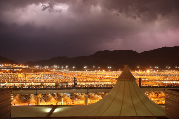 Heavy rains greet Hajj pilgrims ahead of day of devotion at holy site of Arafat