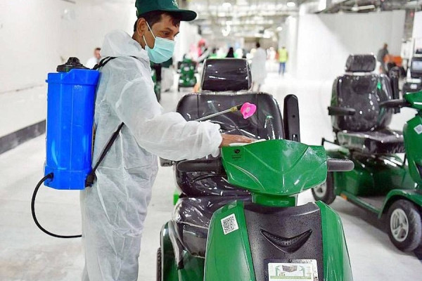 Presidency disinfects, sterilizes the Grand Mosque 10 times a day