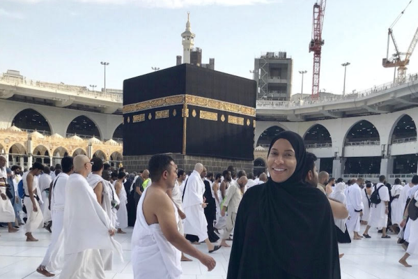 US Olympic fencing medalist Ibtihaj Muhammad expresses her delight at performing Hajj