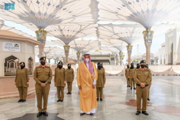 99 women security personnel deployed at Prophet’s Mosque serving worshipers during Ramadan