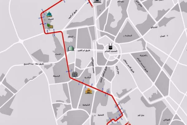 7 routes unveiled for public transport buses in Makkah