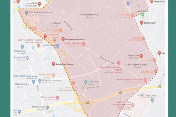 Curfew extended in six Madinah districts