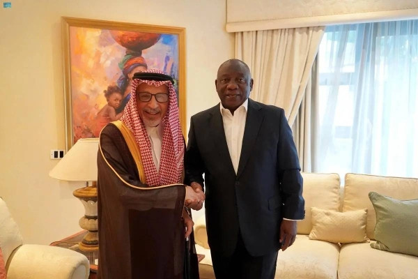 King Salman sends verbal message to South African president