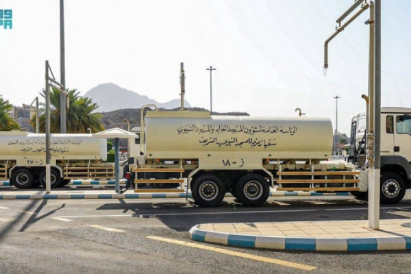 Presidency conveys 40,000 tons of Zamzam water from Makkah to Madinah reservoirs