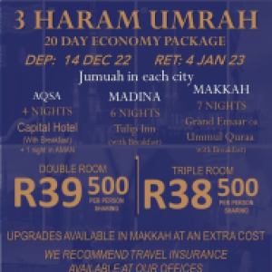 3 haram tour december 2022